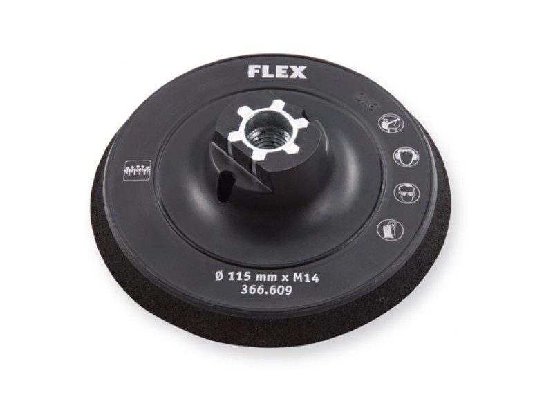 Тарельчатый шлифовальный круг Flex с креплением шлифовальных средств на "липучке" 115, Bowl