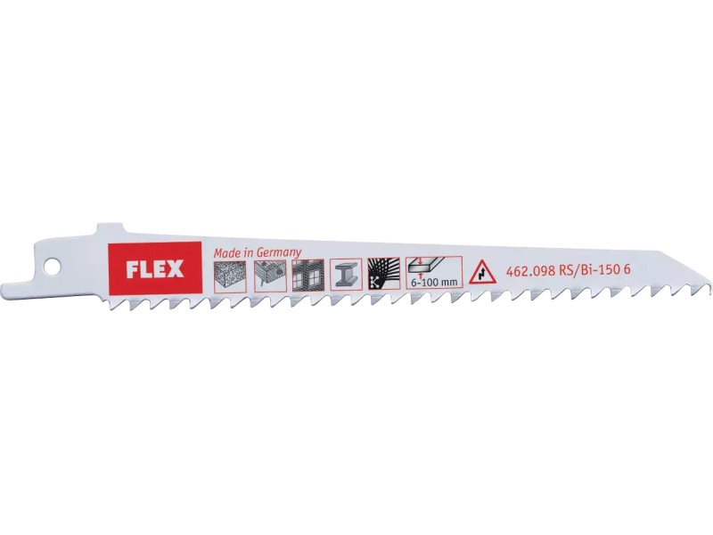 Полотна Flex для сабельной пилы по металлу, дереву, пластмассе RS/Bi-150 6 VE5
