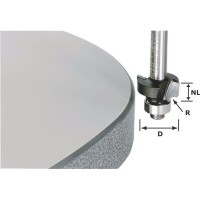 Фреза пригоночно-скругляющая с опорным подшипником Festool HW S8 D20/GL49/R2