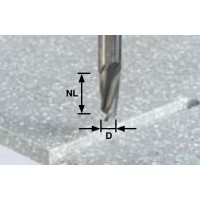 Фреза цельная твёрдосплавная спиральная пазовая Festool HW D12,7/NL27/GL70 ss S12,7