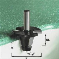Фреза для установки моек с опорным подшипником Festool HW D 53 / NL 25 / GL 81,7 / R 6,35