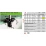 Фреза для установки моек с опорным подшипником Festool HW D 45 / NL 25 / GL 81,7 / R 6,35