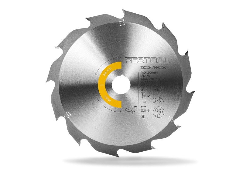 Пильный диск Festool WOOD RIP CUT HW 160x1,6x20 PW12