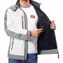 Аккумуляторная куртка с подогревом Flex TJ White 10.8/18.0 XL Мужская