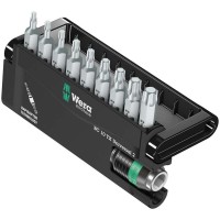 Bit-Check 10 TX Universal 2 набор бит с битодержателем Rapidaptor, 10 пр., 1/4" C6.3 Wera WE-057115