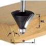Фреза для снятия фасок с опорным подшипником Festool HW S8 D24/NL10/30°