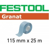 Шлифовальный материал Festool Granat P180. рулон 25 м 115x25m P180 GR