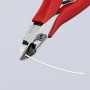 Бокорезы для электроники, округлая головка, зажим для проволоки, 115 мм, обливные ручки Knipex KN-7711115