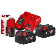 Комплект аккумулятор и зарядное устройство Milwaukee M18 NRG-502