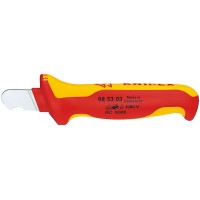Нож для круглого кабеля VDE, 170 мм, 2-комп диэлектрическая ручка Knipex KN-985303