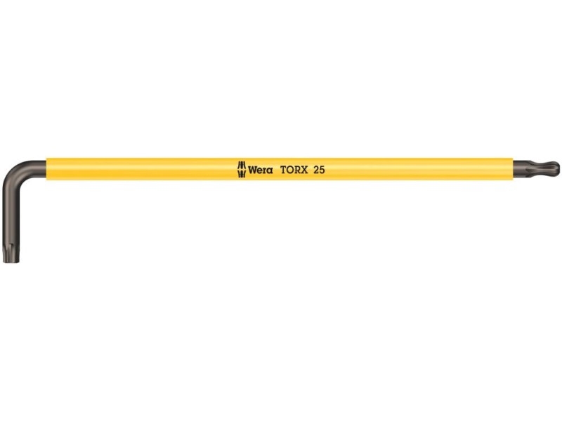 967 SPKXL TORX Multicolour Г-образный ключ, удлиненный, с шаром, TX 25 x 154 мм Wera WE-024486
