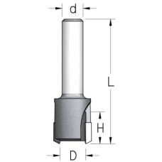 Фреза для прямых пробок D16x16 L65 хвостовик 12 WPW MNT1602