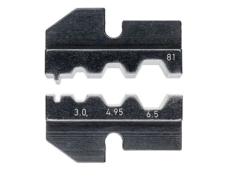Плашка опрессовочная: штекеры для оптоволокна, Harting, Ø 3.5 / 6.0 / 7.5 мм, 3 гнезда Knipex KN-974981