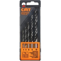 Комплект 5 свёрл SP (2 флейты) D=4-5-6-8-10 RH CMT 517.001.00