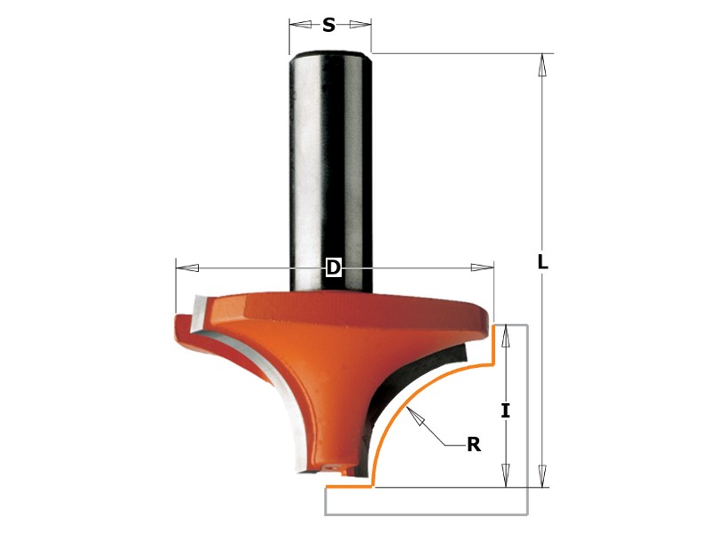 Фреза радиусная D=63,5 I=33,3 S=12,0 R=25,40 CMT 927.754.11