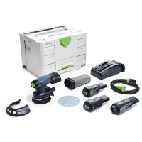 Аккумуляторная эксцентриковая шлифовальная машинка Festool ETSC 125 Li 3,0 I-Set