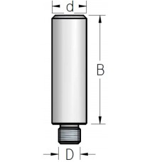 Оправка для фрез под петлю серии MB крепление резьба  L46 хвостовик 6 WPW NMB0013