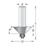 Фреза фаска угловая 45 D50.8x19.1 L69 подшипник. хвостовик 12 Dimar 1180049