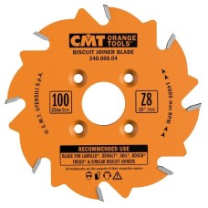 Пильный диск пазовый для шпоночного соединения 100x22x3,96/3,0 15° 10° ATB Z=8 CMT 240.008.04