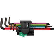 950/7 SPKL Hex-Plus Multicolour Magnet BlackLaser 1 Набор Г-образных ключей, с шаром, магнит, 7 пр., 1.5/2/2.5/3/4/5/6 мм Wera WE-022534