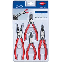 Набор щипцов для внутренних и внешних стопорных колец, 4 пр., BK Knipex KN-002003V02