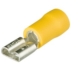 Гильзы флажковые, изолированные, жёлтые, 6.3 x 0.8 мм, 4.0-6.0 мм², 100 шт Knipex KN-9799022