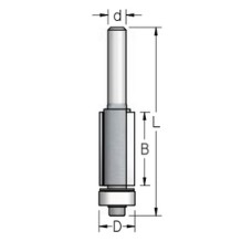 Фреза D12.7 B38 Z2 обгонная нижний подшипник хвостовик 12 WPW F261272