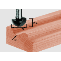 Фреза для изготовления желобка Festool HW S8 R6.35