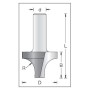 Фреза радиусная V врезная R6.3 D19.1x12.7 L44.5 хвостовик 8 Dimar 1170015
