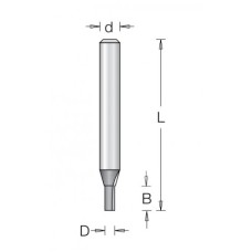 Фреза Dimar 1075053 пазовая D5,5x19 L50,8 Z2 хвостовик 6