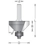 Фреза фаска угловая 45 D22.2x6.3 L50 подшипник. хвостовик 8 Dimar 1020105