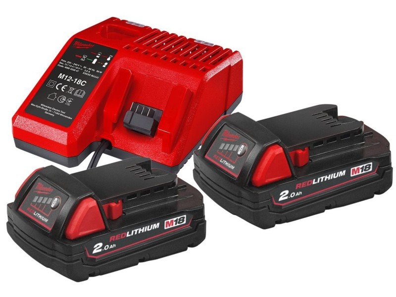 Комплект аккумулятор и зарядное устройство Milwaukee M18 NRG-202