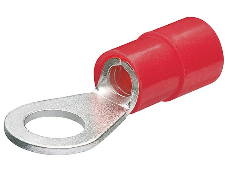 Наконечники кабельные, изолированные, "кольцо", красные, под винт Ø 3 мм, 0.5-1.0 мм², 200 шт Knipex KN-9799170
