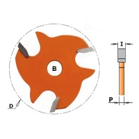 Сменный режущий пазовый диск для фрез Z3 F=8 D=47,6x3,2 CMT 822.332.11