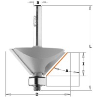 Фреза концевая фасочная D=45,0 I=18,0 S=8,0 CMT 936.4518