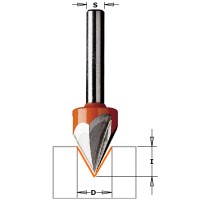 Фреза гравировальная 60° D=12,7 I=11,0 S=6,0 L=57,0 CMT 758.001.11