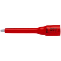 Головка торцевая VDE 3/8" с вставкой-битой TORX, TX27, диэлектрическая Knipex KN-982927