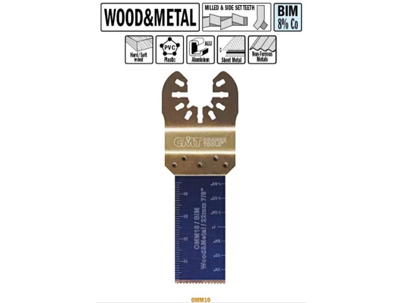 Погружное пильное полотно 22 мм для древесины и металла (50 штук) CMT OMM10-X50