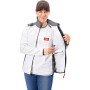 Аккумуляторная куртка с подогревом, флисовая Flex TF White 10.8/18.0 S Женская