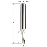 Спиральная фреза по алюминию верхний рез HSS+Co Z1 S=8 D=10x14x80 RH CMT 188.100.51