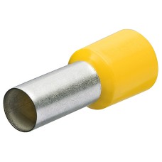 Гильзы контактные изолированные DIN 46228-4 (НШВИ), жёлтые, 6.00 мм², 100 шт, 20 мм, DIN 46228-4 Knipex KN-9799336