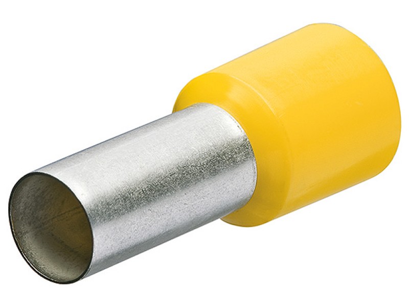 Гильзы контактные изолированные DIN 46228-4 (НШВИ), жёлтые, 6.00 мм², 100 шт, 20 мм, DIN 46228-4 Knipex KN-9799336