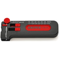 Мини-стриппер для тонких медных кабелей, Ø 0.3-1.0 мм AWG 28-18, SB Knipex KN-1280100SB