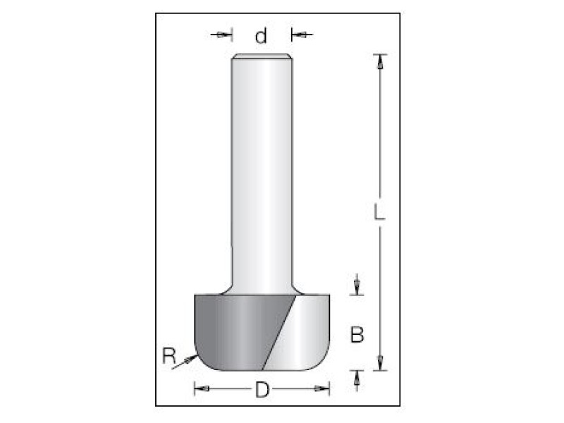 Фреза плоское дно D19.1x16 L67 хвостовик 12 Dimar 1060639