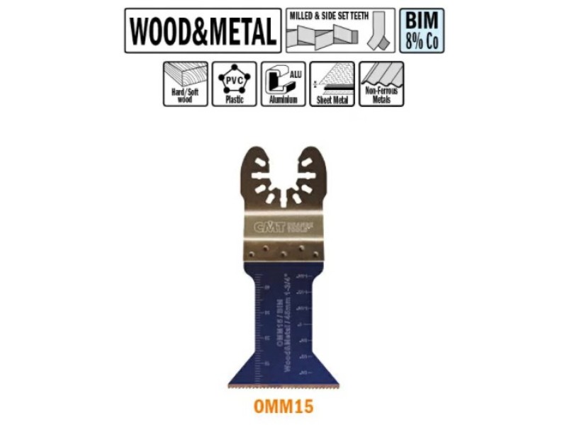 Погружное пильное полотно 45 мм для древесины и металла (50 штук) CMT OMM15-X50