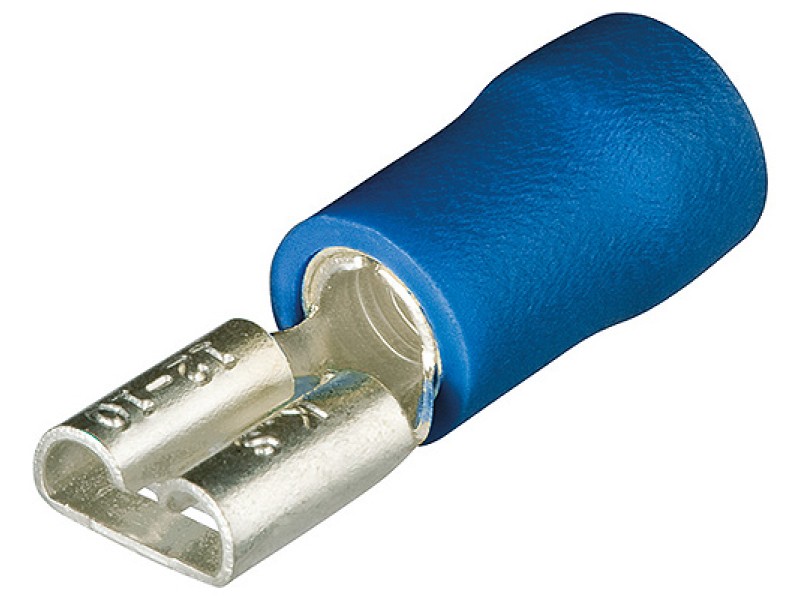 Гильзы флажковые, изолированные, синие, 7.7 x 0.8 мм, 1.5-2.5 мм², 100 шт Knipex KN-9799030