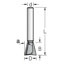 Фреза ласточкин хвост 14 D12.7 B12 хвостовик 6wp WP HZ13143