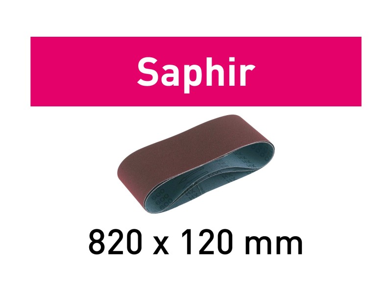 Лента шлифовальная Festool Saphir P 120. компл. из 10 шт. 820x120-P120-SA/10 
