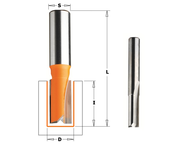 Пазовая фреза короткая монолитная D=3,0 I=8,0 S=12,0 L=58,3 CMT 911.530.11