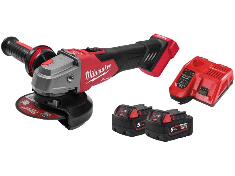 Аккумуляторная угловая шлифовальная машина Milwaukee M18 FUEL FSAG125XB100P-502P